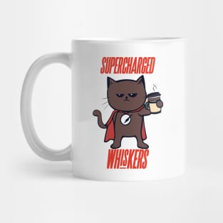 Supercharged Whiskers | Super Cat with Cup Mug